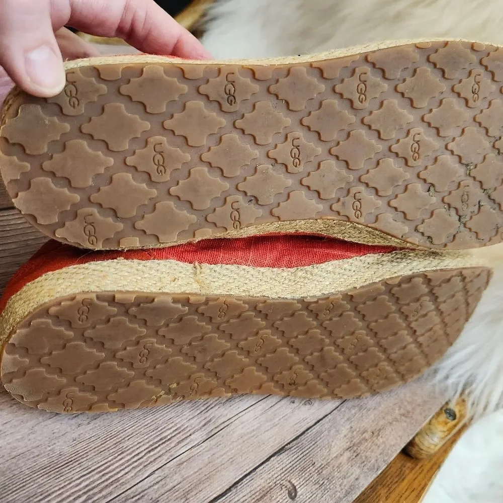 UGG red canvas